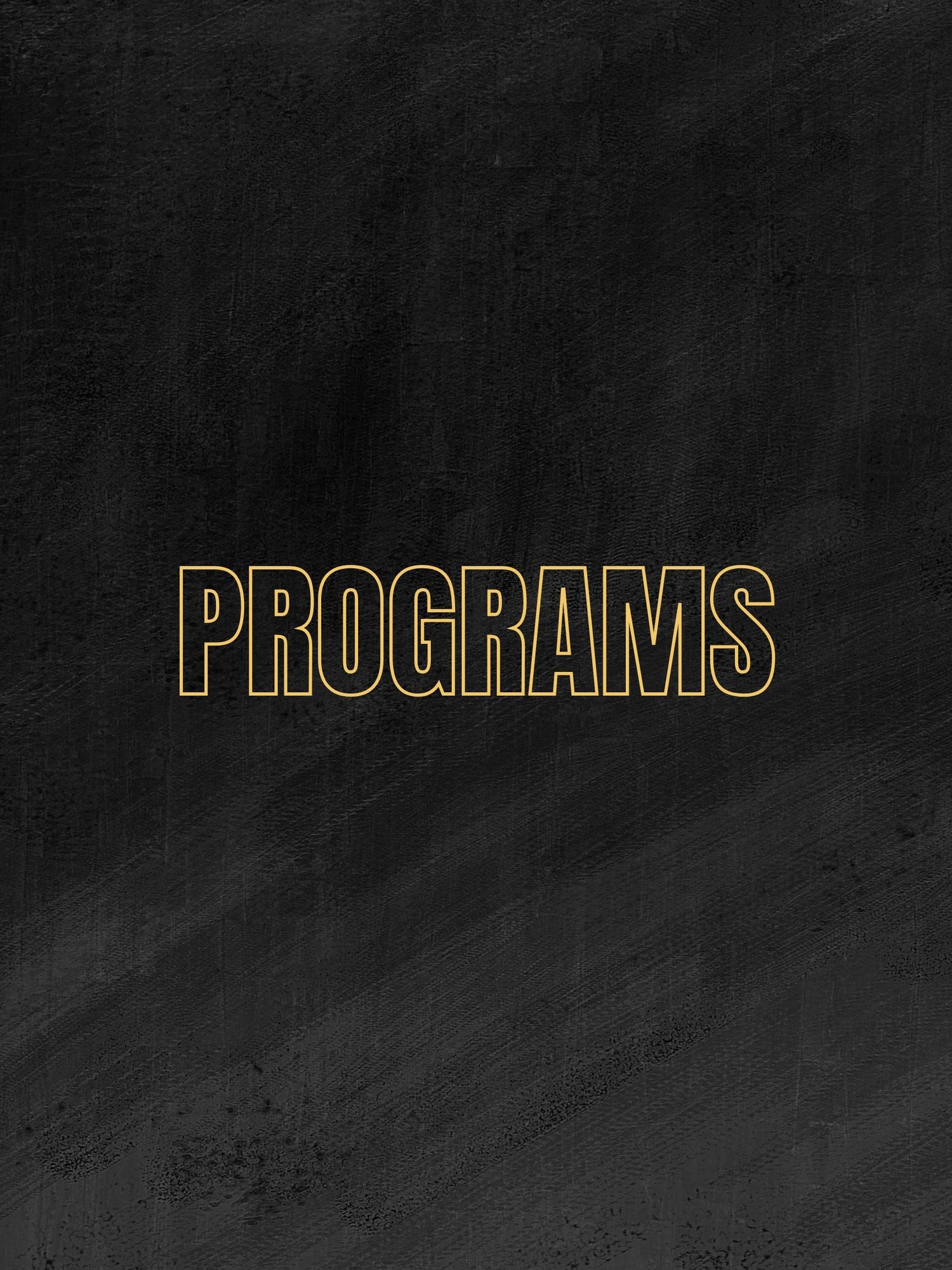 PROGRAMS